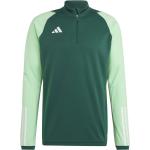 Grüne adidas Tiro 23 Herrensweatshirts mit Reißverschluss Größe XXL 