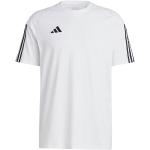 Weiße adidas Tiro 23 T-Shirts aus Baumwollmischung für Herren Größe L 