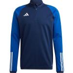 Blaue adidas Tiro 23 Herrensweatshirts mit Reißverschluss Größe S 