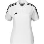 Weiße adidas Tiro 23 Damenpoloshirts & Damenpolohemden Größe L 