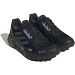 Schwarze adidas Performance Gore Tex Trailrunning Schuhe mit Schnürsenkel aus Mesh atmungsaktiv für Damen Größe 43 