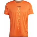 Orange adidas Bio T-Shirts für Herren Größe XL für den für den Sommer 