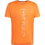 Orange adidas T-Shirts aus Mesh für Herren Größe M 