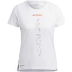Weiße adidas T-Shirts aus Mesh für Damen Größe XS 