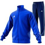 Blaue adidas Core Herrensportanzüge zum Fußballspielen 