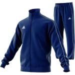 Dunkelblaue adidas Core Trainingsanzüge für Herren zum Fußballspielen 