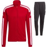 Rote Atmungsaktive adidas Squadra Trainingsanzüge für Herren zum Fußballspielen 