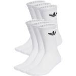 Weiße adidas Trefoil Socken & Strümpfe Größe L 6-teilig 