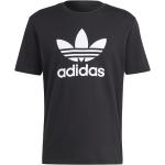 Schwarze adidas Trefoil T-Shirts Größe S 