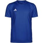 Blaue Bestickte adidas Tiro 23 T-Shirts aus Jersey für Herren 