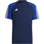 Marineblaue adidas Tiro 23 T-Shirts aus Jersey für Herren 