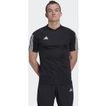 Schwarze Gestreifte Sportliche adidas Tiro 23 T-Shirts für Herren Größe M 
