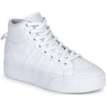 Reduzierte Weiße adidas Bravada High Top Sneaker & Sneaker Boots für Damen Größe 41,5 