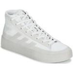 Reduzierte Weiße adidas Znsored High Top Sneaker & Sneaker Boots für Damen Übergrößen 