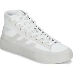 Reduzierte Weiße adidas Znsored High Top Sneaker & Sneaker Boots für Damen Größe 40 mit Absatzhöhe 3cm bis 5cm 
