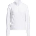 Weiße adidas Golf Damensweatshirts mit Reißverschluss Größe S 
