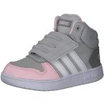 Pinke adidas Hoops High Top Sneaker & Sneaker Boots aus Textil für Kinder 