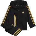 Adidas Unisex Baby Youth/Baby Jogger I 3S Shiny Ts, Top:Black/Gold Met. Bottom:Black/Gold Met., HR5874, 80