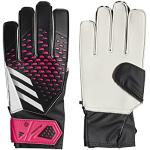 adidas Unisex Goalkeeper Gloves (W/O Fingerschme) Pred Gl Trn J, Black/White/Team Shock Pink, HN5576, Size 4