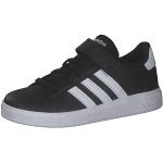 Reduzierte Schwarze adidas Court Low Sneaker mit Schnürsenkel in Normalweite für Kinder Größe 35 