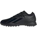 Reduzierte Schwarze adidas X Crazyfast 3 Nockenschuhe mit Schnürsenkel in Normalweite für Herren Größe 42,5 