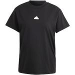 Schwarze Bestickte adidas T-Shirts für Damen Größe S 