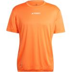 Orange adidas T-Shirts für Herren Größe L 