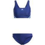 Blaue Sportliche adidas Sportbikinis aus Polyamid für Damen Größe S 