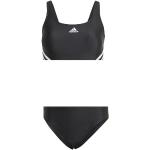 Schwarze Sportliche adidas Sportbikinis aus Polyamid für Damen Größe M 
