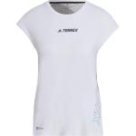 Reduzierte Weiße adidas Terrex Agravic T-Shirts aus Polyester für Damen Größe XL 
