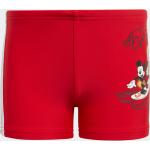 Reduzierte Rote adidas Disney Entenhausen Boxer-Badehosen für Kinder mit Maus-Motiv Größe 140 