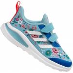 Blaue adidas FortaRun Schneewittchen Low Sneaker mit Riemchen aus Textil für Kinder Größe 23 