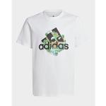 Weiße adidas Graphic Baseball-Shirts für Kinder aus Baumwolle 