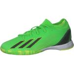 Grüne adidas X Speedportal Hallenfußballschuhe in Normalweite für Herren Größe 44,5 