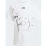 Weiße adidas Z.N.E. Star Wars Kinder T-Shirts Größe 110 