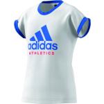 Weiße Sportliche adidas Kinder T-Shirts Größe 140 
