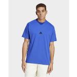 Blaue Oversize adidas Z.N.E. T-Shirts für Herren Größe XXL für den für den Sommer 