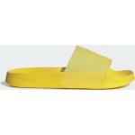 Gelbe adidas Adilette Badeschlappen für Herren 