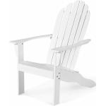 Graue Costway Adirondack Chairs aus Akazienholz Outdoor Breite 50-100cm, Höhe 100-150cm, Tiefe 50-100cm 