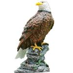 Bunte 29 cm Deko-Vögel für den Garten aus Kunststein lebensgroß 