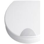 Weiße adob Ovale Toilettendeckel & WC-Sitze glänzend 