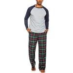 Reduzierte Dunkelblaue Pyjamas lang für Herren Größe M 2-teilig für den für den Winter 