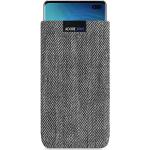 Reduzierte Schwarze Fischgrät Samsung Galaxy S10+ Hüllen Art: Bumper Cases mit Bildern aus Stoff 