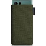 Olivgrüne Samsung Galaxy S22 Ultra Hüllen Art: Bumper Cases mit Bildern aus Stoff 