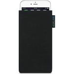 Schwarze iPhone 6/6S Cases Art: Handytaschen mit Bildern aus Stoff 