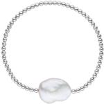 Reduzierte Silberne Elegante Adriana Damenarmbänder aus Silber mit Echte Perle 
