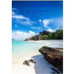 Leinwand-Bild 40 x 60 cm: ANSE Source DArgent - der schönste Strand der Seychellen. Insel La Digue, Seychellen (184390072)