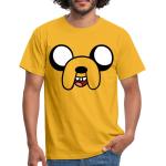 Reduzierte Gelbe SPREADSHIRT Adventure Time Jake T-Shirts aus Baumwolle für Herren 