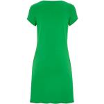 Grüne Kurzärmelige Vegane Bio Nachhaltige Damenkleider aus Baumwolle Größe XL 