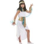 Blaue Ärmellose Buttinette Maxi Cleopatra-Kostüme für Kinder Größe 158 